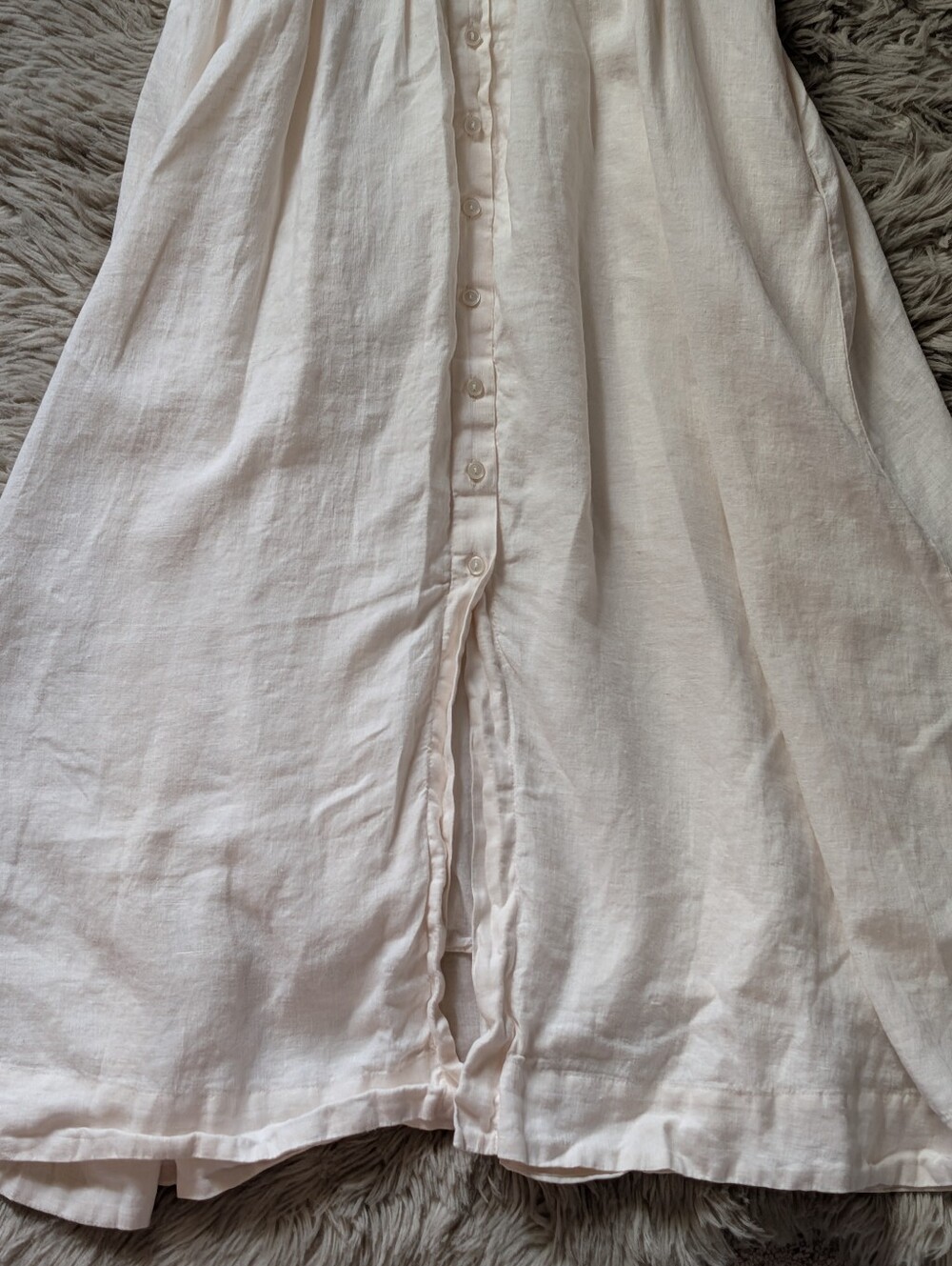 EUC Anthropologie Exquise The Tobie Linen Maxi Dress in White - Picture 5 of 13